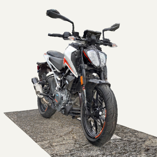 KTM Duke 390 3D scan